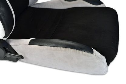 Used Corbeau A4 Passenger Side Seat in Black & Grey Suede - 3