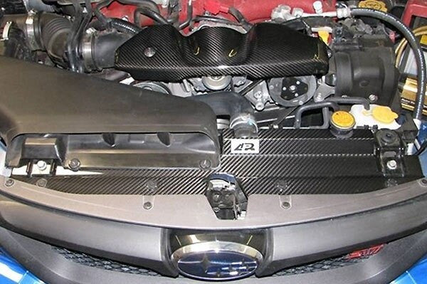 APR Carbon Fiber Radiator Cooling Plate for 2008-14 Subaru WRX / STI - Installed