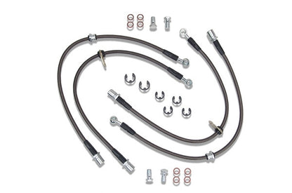 Techna-Fit Stainless Steel Braided Brake Line Kit For 2008-14 Subaru WRX
