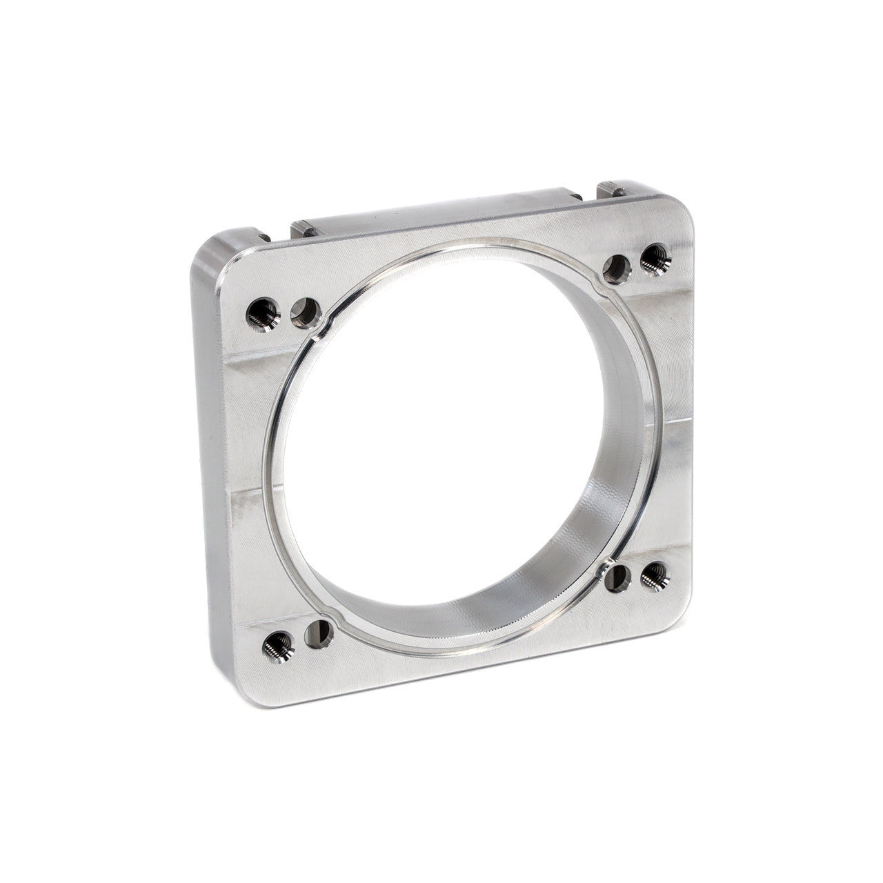 IAG Subaru STI PW Intake Manifold Big Bore 76mm Throttle Body Adapter - Silver Finish