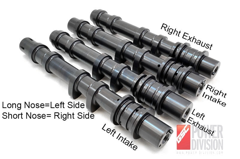 GSC S3 Billet Camshaft Set for the 04-07 STI, 06-14 WRX, 04-13 FXT, 05-12 LGT with Intake AVCS - Angle