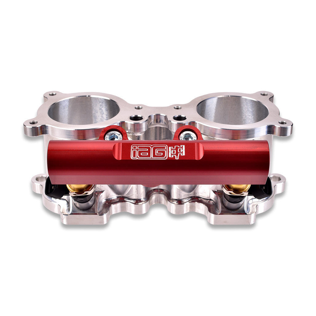 IAG Red Anodized V3 Top Feed Fuel Rails For Subaru WRX, STI, Legacy GT and Forester XT