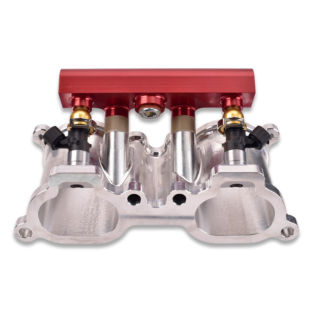 IAG Subaru WRX STI V3 Top Feed Fuel Rails in Red Anodized Finish
