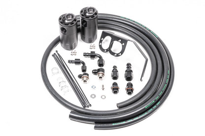 Radium Engineering Dual Catch Can Kit Fluid Lock For 2015-21 Subaru WRX, 14-18 FXT - 20-0256-FL