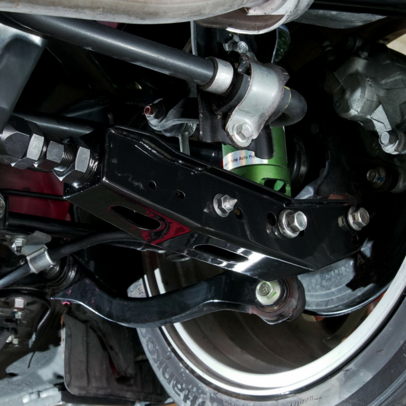 BLOX Racing Rear Lower Control Arms - Black (2013+ Subaru BRZ/Toyota 86 / 2008-2023 Subaru WRX/STI) - BXSS-50010-BK - Installed