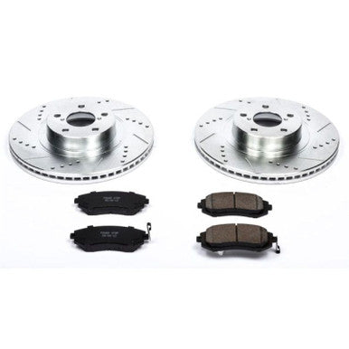 Power Stop Front Z23 Evolution Sport Brake Kit For 2008-10 Subaru WRX, 06-12 Legacy/Outback - K3038