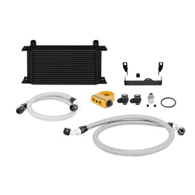 Mishimoto Thermostatic Oil Cooler Kit For 2006-07 Subaru WRX/STI - Black - MMOC-WRX-06TBK