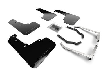 Rally Armor 18-23 Subaru Crosstrek Black UR Mud Flap w/Grey Logo - MF46-LTUR-BLK/GRY