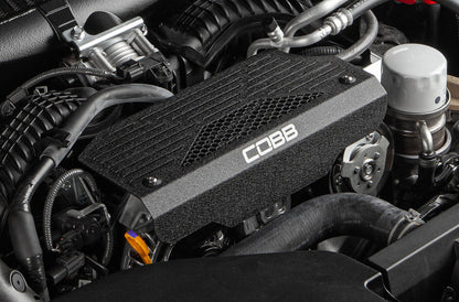 COBB Aluminum Alternator Cover For 2022-24 Subaru WRX - 446600 - Install Close-up