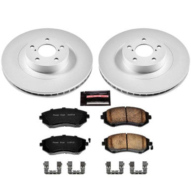 Power Stop Z17 Evolution Geomet Coated Front Brake Kit For 2005-06 Saab 9-2X - CRK2373