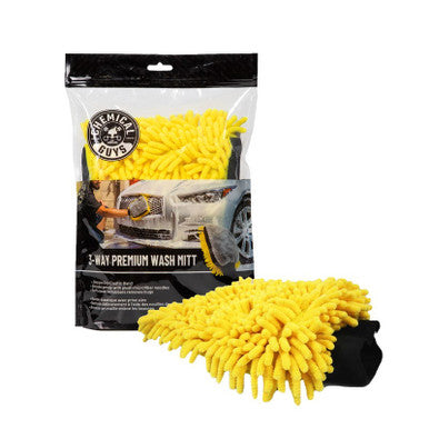 Chemical Guys Three-Way Premium Microfiber Wash Mitt - Case of 12 - MIC494