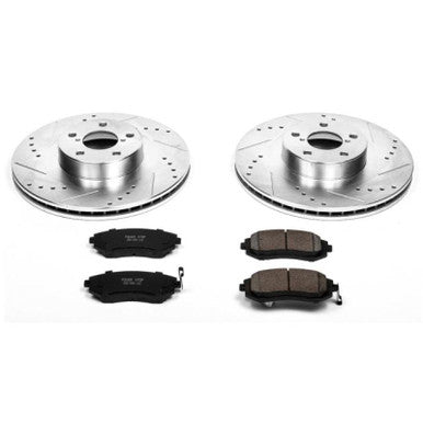 Power Stop Z23 Evolution Sport Front Brake Kit For 2003-05 Subaru WRX, 02-04 Legacy GT - K2373
