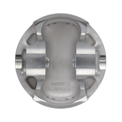 Manley 04+ Subaru WRX/STI EH257 99.55mm Bore +.05mm Size 8.5:1 Dish Piston Set - 632201CE-4 - Angle 4