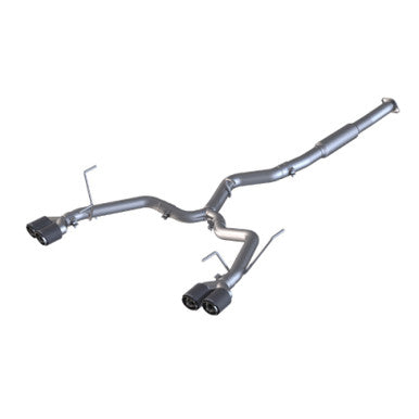 MBRP 15-21 Subaru WRX 2.0L/STI 2.5L 3in Dual Split Rear Exit w/ 3.5in CF Tips - T304 (Race Version) - S48023CF