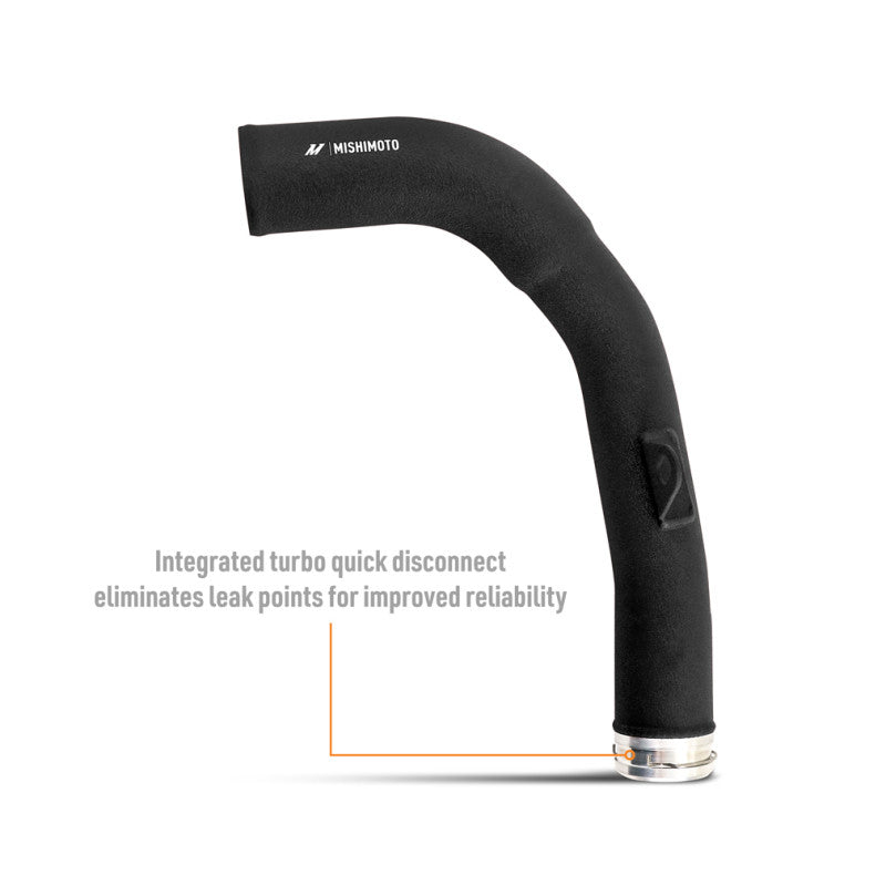 Mishimoto Charge Pipe Micro For 2022+ Subaru WRX - Wrinkle Black - MMICP-WRX-22MWBK - Tech Feature