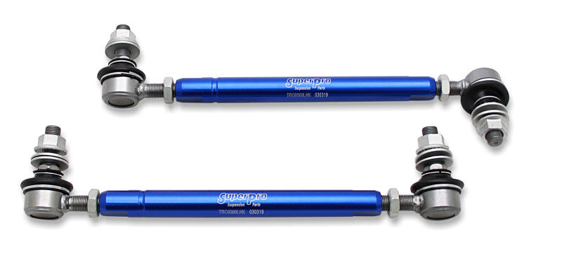 SuperPro 2022+ Subaru WRX Front HD Adjustable End Link Set (12mm Studs 254mm-305mm) - TRC12200