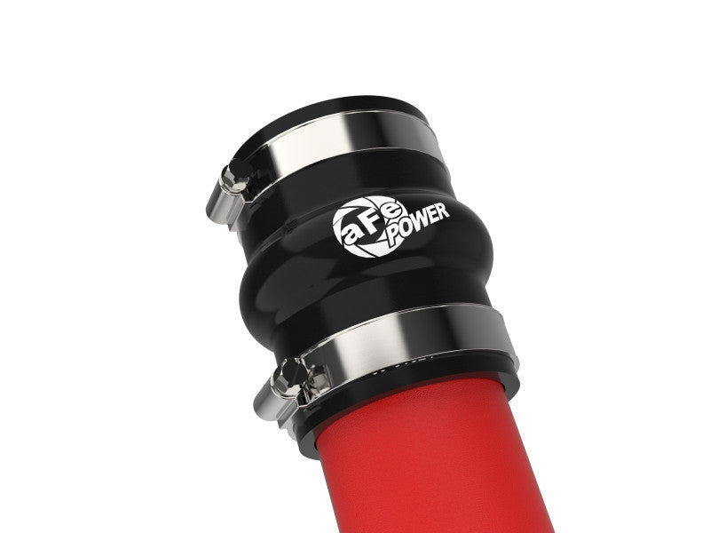 aFe BladeRunner 2-1/2 IN Aluminum Hot Charge Pipe Red 22-23 Subaru WRX - Silicone