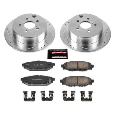 Power Stop Z23 Evolution Sport Rear Brake Kit For 2012-23 Subaru Impreza, 13-22 Crosstrek - K6107