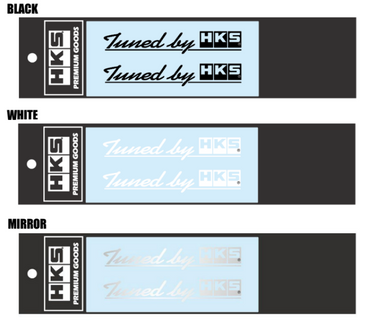 HKS Sticker Tuned by HKS W120 WHITE - 51003-AK144