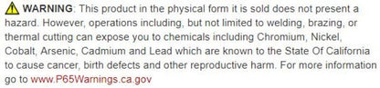 P65 Warning