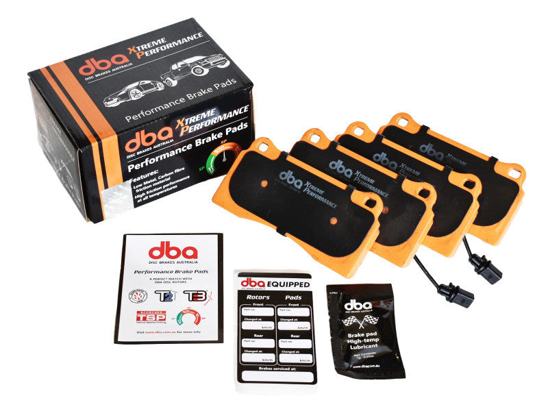 DBA Rear Xtreme Performance Brake Pads For 2002-07 Subaru WRX - DB1672XP - Layout