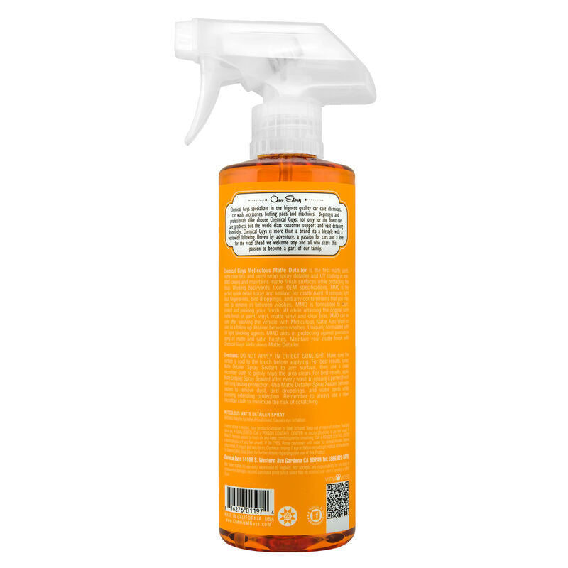 Chemical Guys Meticulous Matte Detailer & Spray Sealant - Label