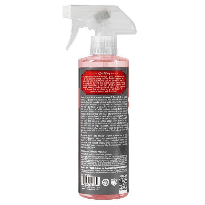 Chemical Guys 16oz Total Interior Cleaner & Protectant - Black Cherry Sent - Label