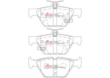 DBA 2018 Subaru Impreza 1.6L/2.0L / 15-21 Subaru Levorg VM 1.6L Turbo SP Performance Rear Brake Pads - DB2398SP