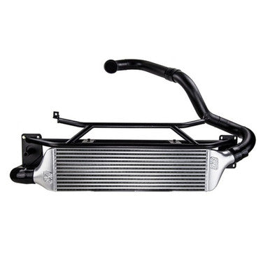 Turbo XS FMIC for 15-21 Subaru WRX - Wrinkle Black Pipes - W15-FMIC-BLK