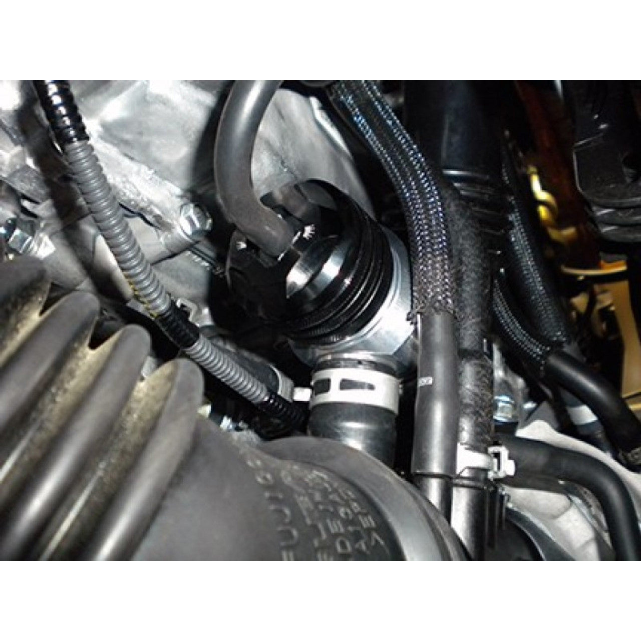 Turbo XS 15-21 Subaru WRX Recirculating Bypass Valve Type XS - Black - W15-XS-RBV - Installed