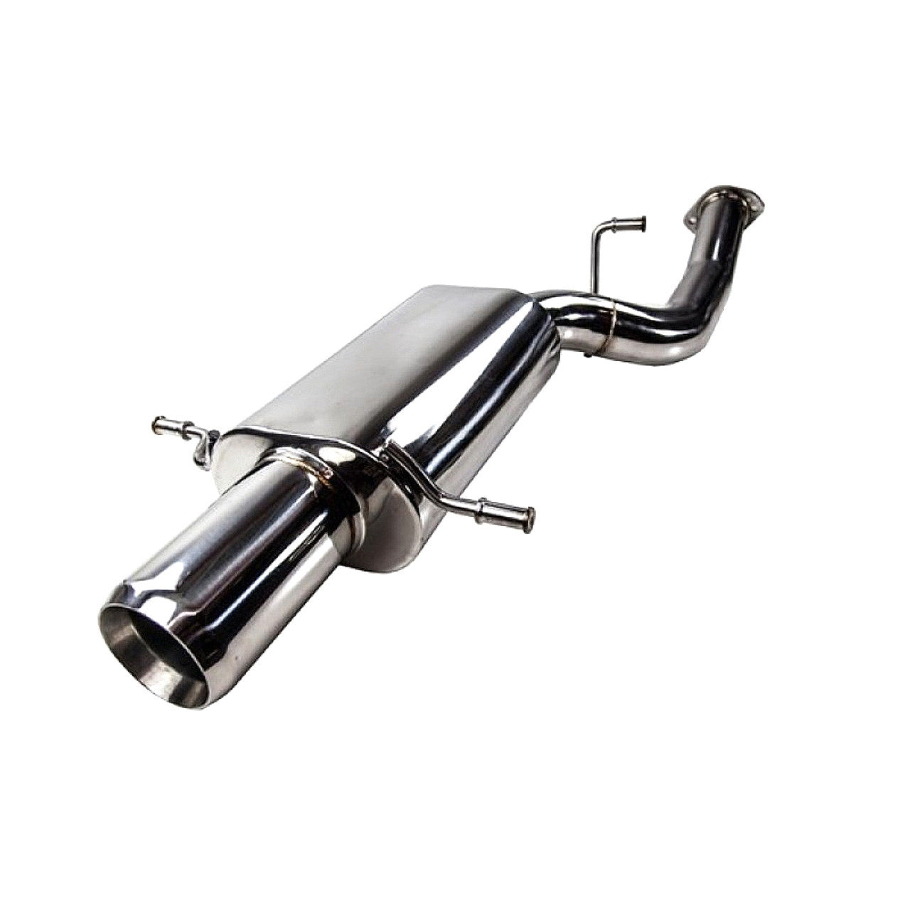 Turbo XS 02-07 WRX-STi Rear Muffler Assembly - WS02-RMA - Angle 2