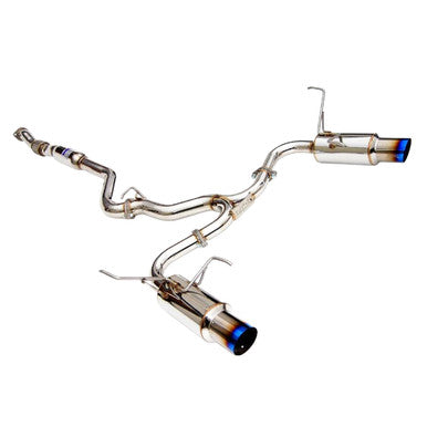 Invidia N1 3" Cat Back Exhaust with Titanium Burnt Tips for 2015-18 Subaru WRX / STI - HS15STIGTT