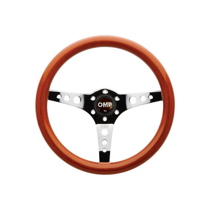 OMP Mugello Wooden Steering Wheel 350mm Handgrip Oval25X23mm - OD0-2023-019