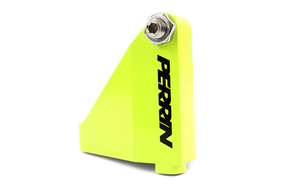 PERRIN Master Cylinder Brace for 2015-21 Subaru WRX / STI - Neon Yellow Finish - Angle 2