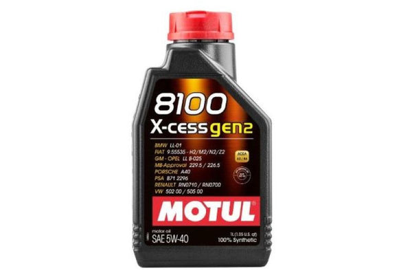 Motul 8100 5W40 X-cess Gen 2 100% Synthetic Motor Oil 1L – IAG