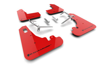 Rally Armor 22-26 Subaru BRZ / Toyota GR86 Red UR Mud Flap w/Black Logo - MF99-UR-RD-BLK