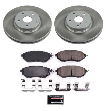 Power Stop Front Semi-Coated Rotor Kit For 2015-21 Subaru WRX - SC4603