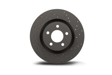 Hawk Talon Front Cross Drilled and Slotted Rotors w/ HPS 5.0 Pads for 06-07 Subaru Impreza WRX - HKC5339.700B