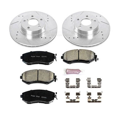 Power Stop Z23 Evolution Sport Front Brake Kit For 2013-16 Subaru BRZ - K6111