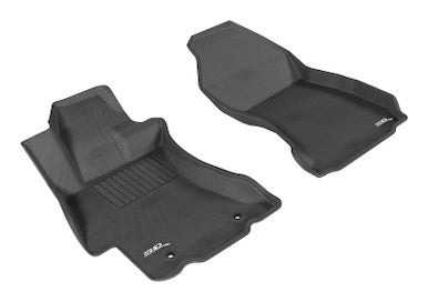 3D MAXpider Kagu 1st Row Floor Mat For 2015-21 Subaru WRX/STI - Black - L1SB00811509