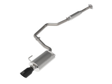aFe Takeda 2-1/4 IN 304 Stainless Steel Cat-Back Exhaust System w/ Black Tip for 2012-16 Subaru Impreza - 49-36052-B