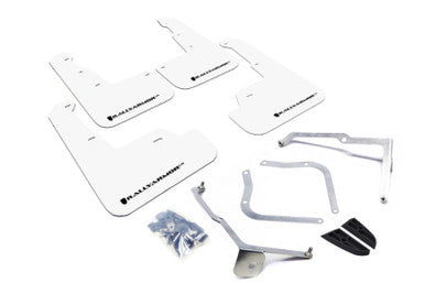 Rally Armor 15-21 Subaru WRX/STI White UR Mud Flap w/Black Logo - MF32-UR-WH/BLK