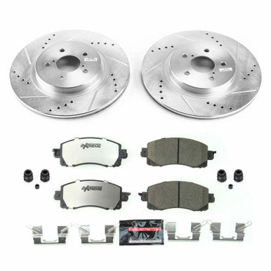 Power Stop Z26 Street Warrior Front Brake Kit For 2017-22 Subaru Impreza, 18-23 Crosstrek - K7892-26