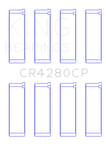 King Engine Bearings Subaru EJ20/EJ22/EJ25 (Incl. Turbo) Connecting Rod Bearing Set - Size STD - CR4280CP1.0