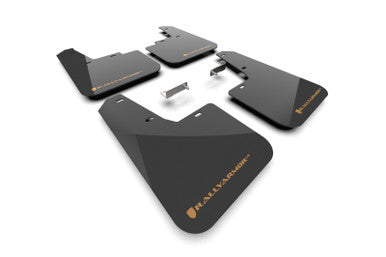 Rally Armor 2026 Subaru Outback Black UR Mud Flap w/Orange Logo - MF136-UR-BLK-WOR