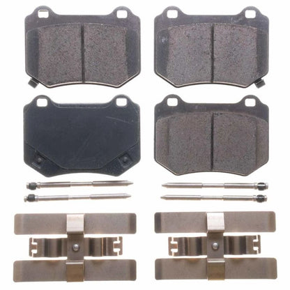 PowerStop Z17 Evolution Ceramic Rear Brake Pads w/Hardware For 2018-21 Subaru WRX STi