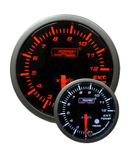 Prosport 52mm Amber/White Premium Metric EGT Gauge