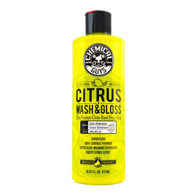Chemical Guys Citrus Wash & Gloss Concentrated Car Wash - 16oz - Case of 6 - CWS_301_16