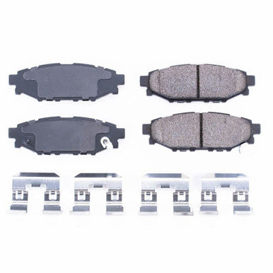 Power Stop Z17 Evolution Ceramic Rear Brake Pads w/Hardware For 2008-21 Subaru WRX, 05-14 Legacy - 17-1114