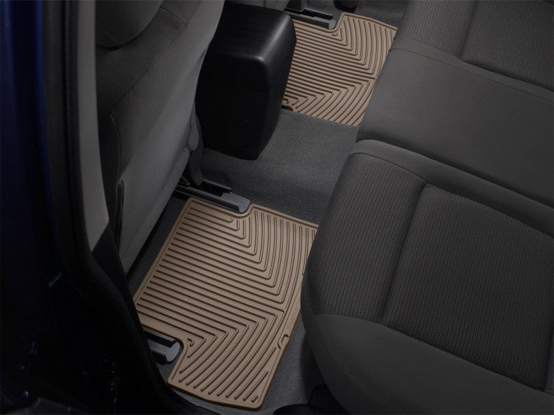 WeatherTech 2006 Saab 9-2X Aero - Tan Rear Rubber Mats - W50 - Mounted